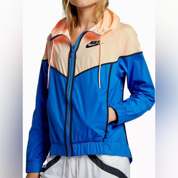 Nike Jackets & Blazers - Nike Women's Sportswear Windrunner Woven Jacket Colorblock Zip Up Hoodie Size S